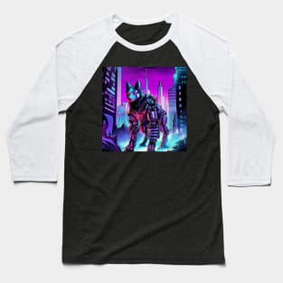 cyborg wolf Baseball T-Shirt